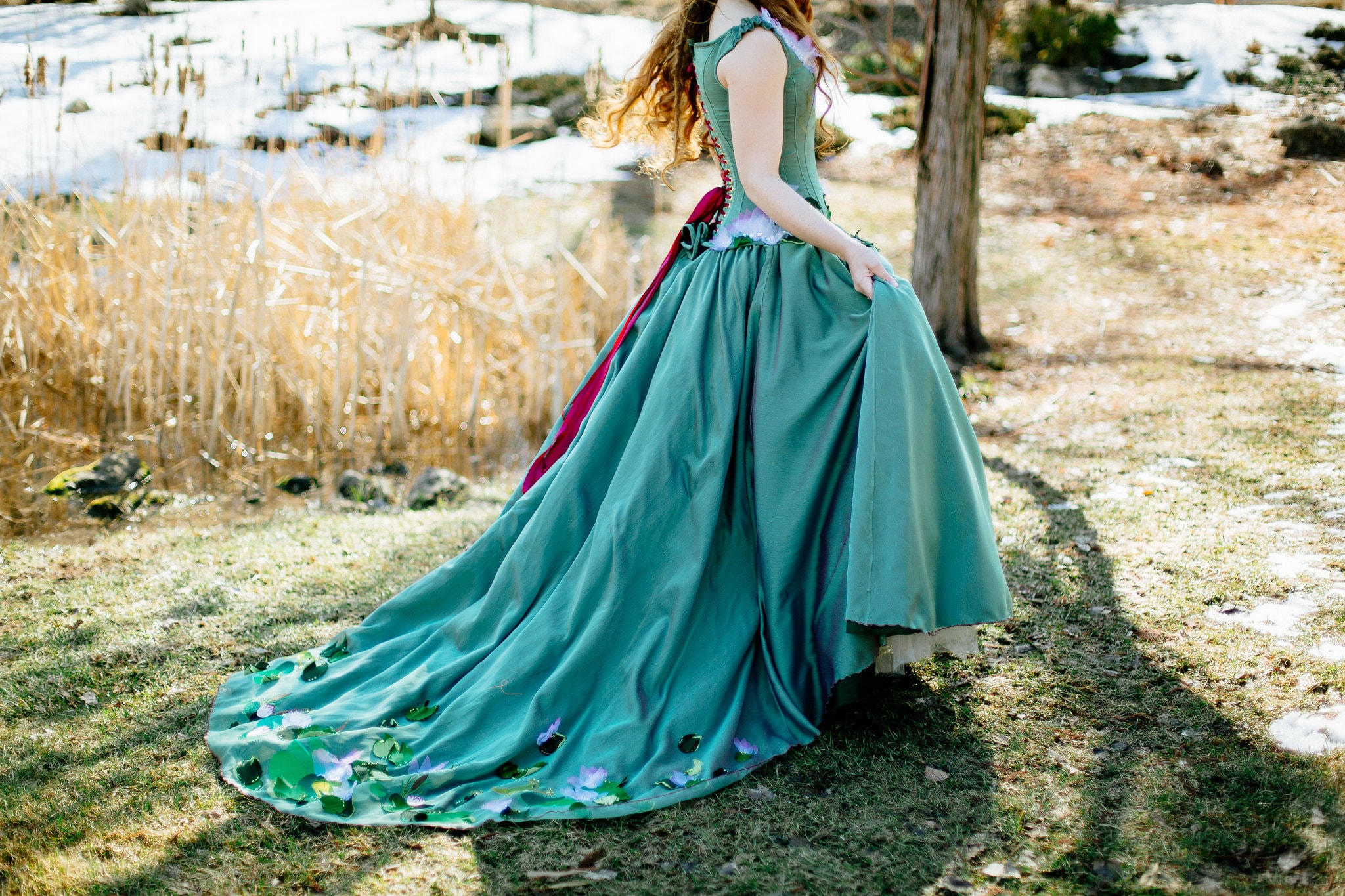 woodland fairy wedding dress