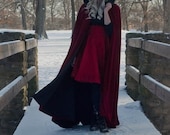 Wedding Cape Red Riding Hood Cape Velvet Cape Micro Velvet Wedding Fairytale Costume Cosplay "Red Riding Hood Cape" Custom to Order