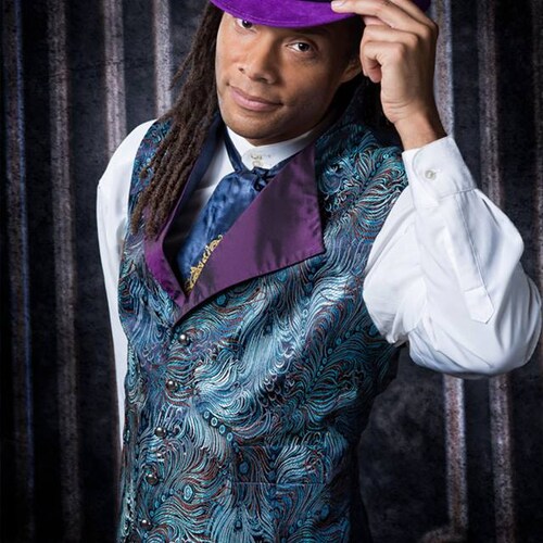 Goth Steampunk Vest With Tails Mens 