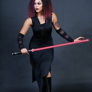 Womans Sith Costume Star wars Cosplay Sexy Adult Halloween Costume Witchy Hooded Dress ONLY Custom to Petite to Plus Size image 2