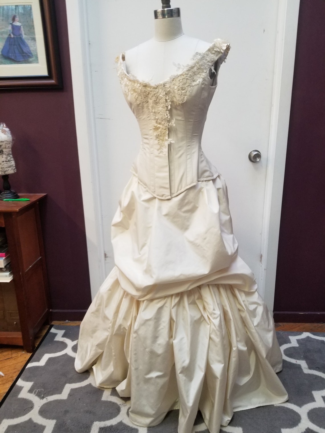 Alternative Wedding Dress Unique Victorian Bustle Gown