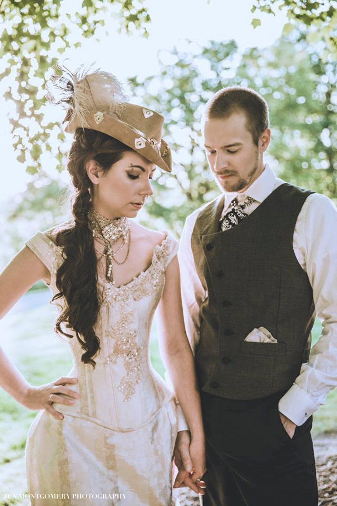 Steampunk Wedding Dress/steampunk Corset/steampunk/high Low/custom