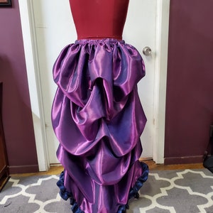 Steampunk Bustle with Ruffle Detachable Burlesque Mardi Gras Half Skirt Victorian Costume Petite to Plus size Custom to Order ONE Size imagem 3