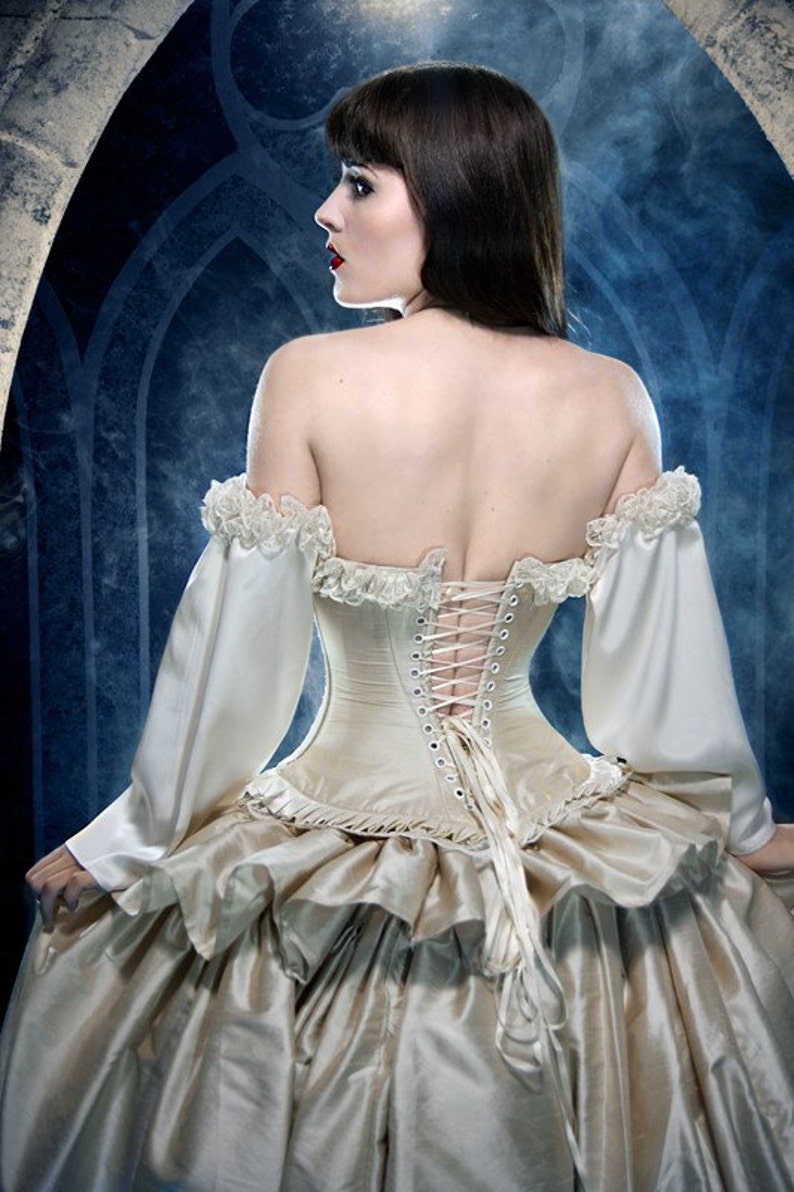 Cinderella Ballgown Wedding Dress Fantasy Unique Alternative Bridal Gown Masquerade Costume Renaissance Custom Order Petite to Plus Size image 3