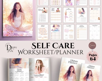 Selfcare Planner Printable Selfcare Coaching Worksheets Canva Templates  Mindfulness Workbook Self-Love Journal Mental Health Worksheet