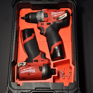 Milwaukee Packout-Einsatz passend für M12 Fuel Drill und Impact Driver Combo Gen 2 FPD-0 & FID-0