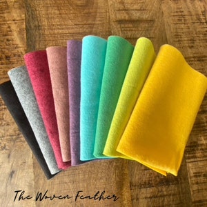 Wool Felt Bundle - 6 x 18 inch - Free shipping