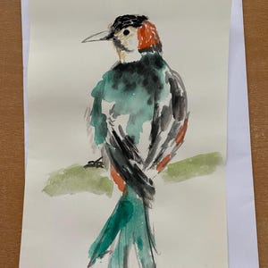 bird in Aquarelle