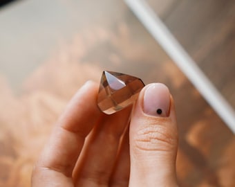 Volyn Smoky Quartz: Hand Faceted Ukrainian Crystal