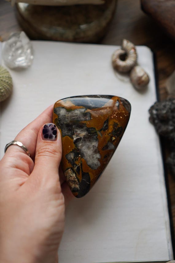 Rare Volyn Mineral Freeform: Smoky Quartz, Yellow Opal and Feldspar