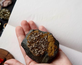 Calcite With Goethite: Pervomaiske Deposit Specimen