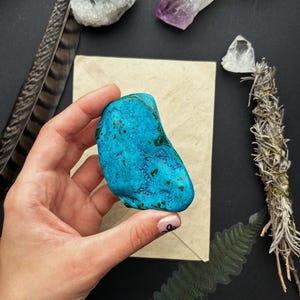 Chrysocolla with Malachite Crystal | Natural Healing Stone | Unique Specimen | Mineral Collection