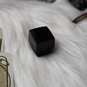 Polished Smoky Quartz Cube: Gem Quality Crystal