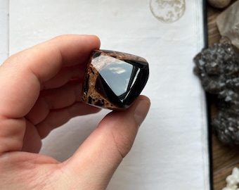 Morion Quartz Freeform: Polished Volyn Pegmatite Stone