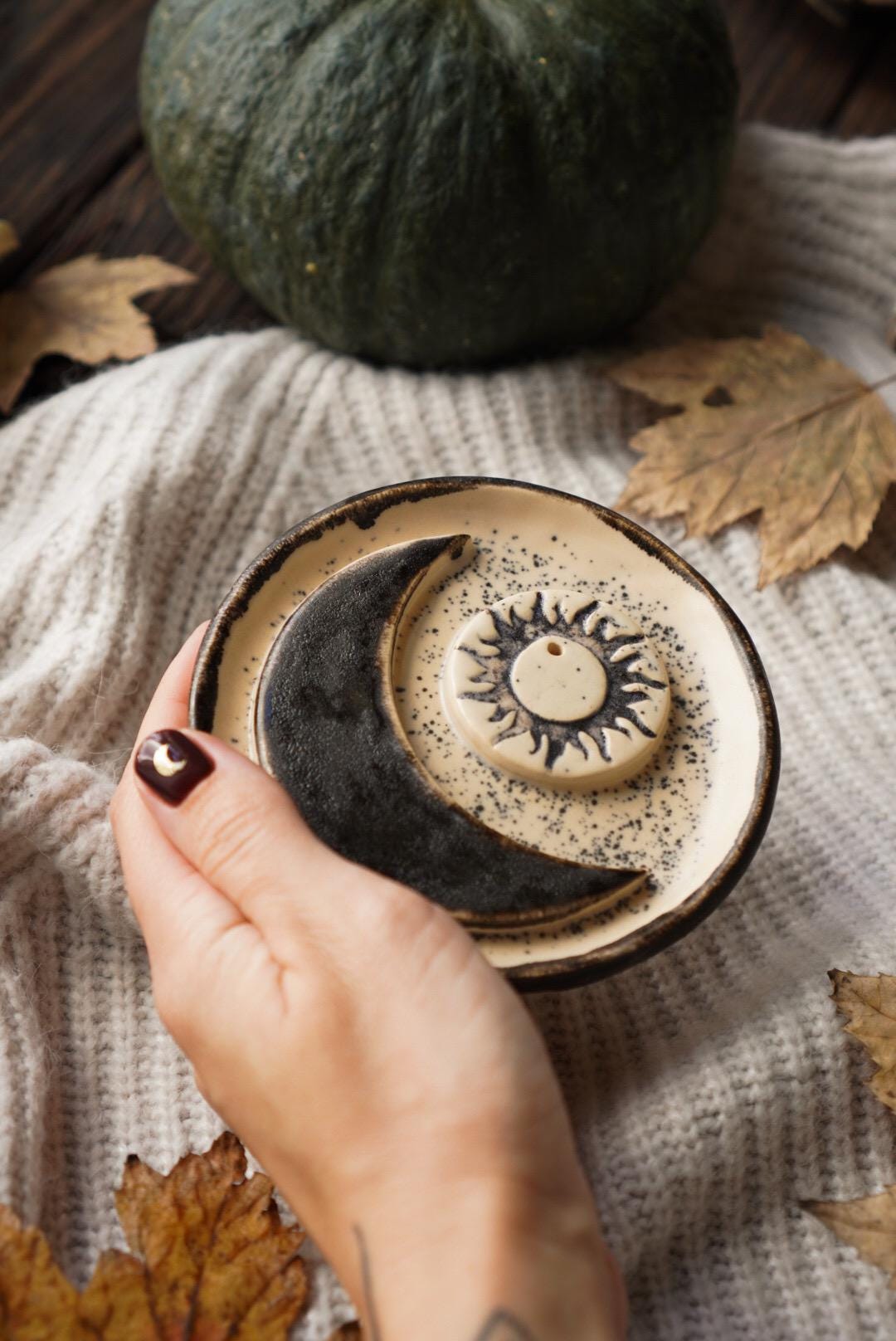 Moon incense holder - Etsy 日本