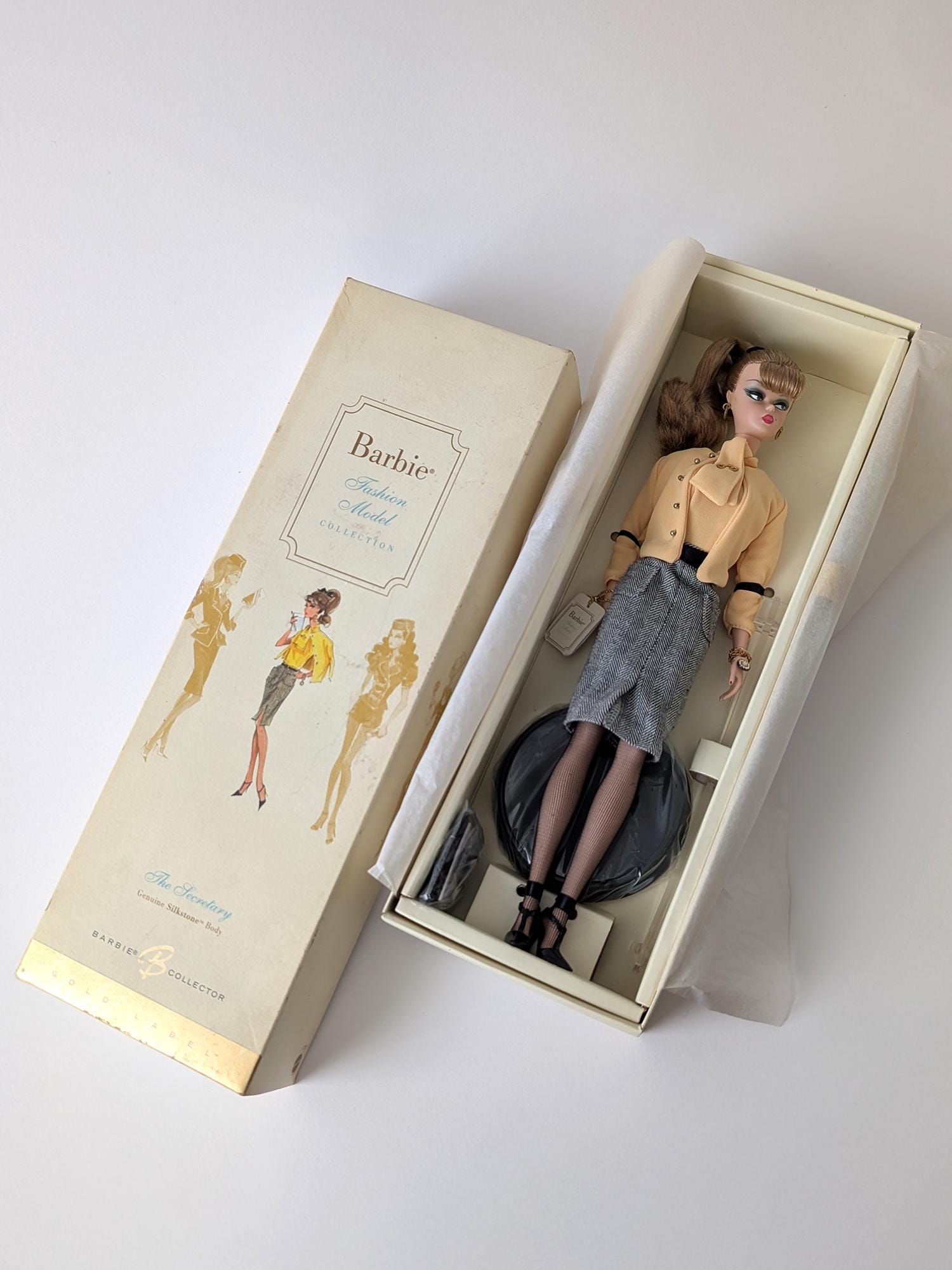 Barbie® the Secretary Doll Silkstone® Collectors Gold Edition. - Etsy