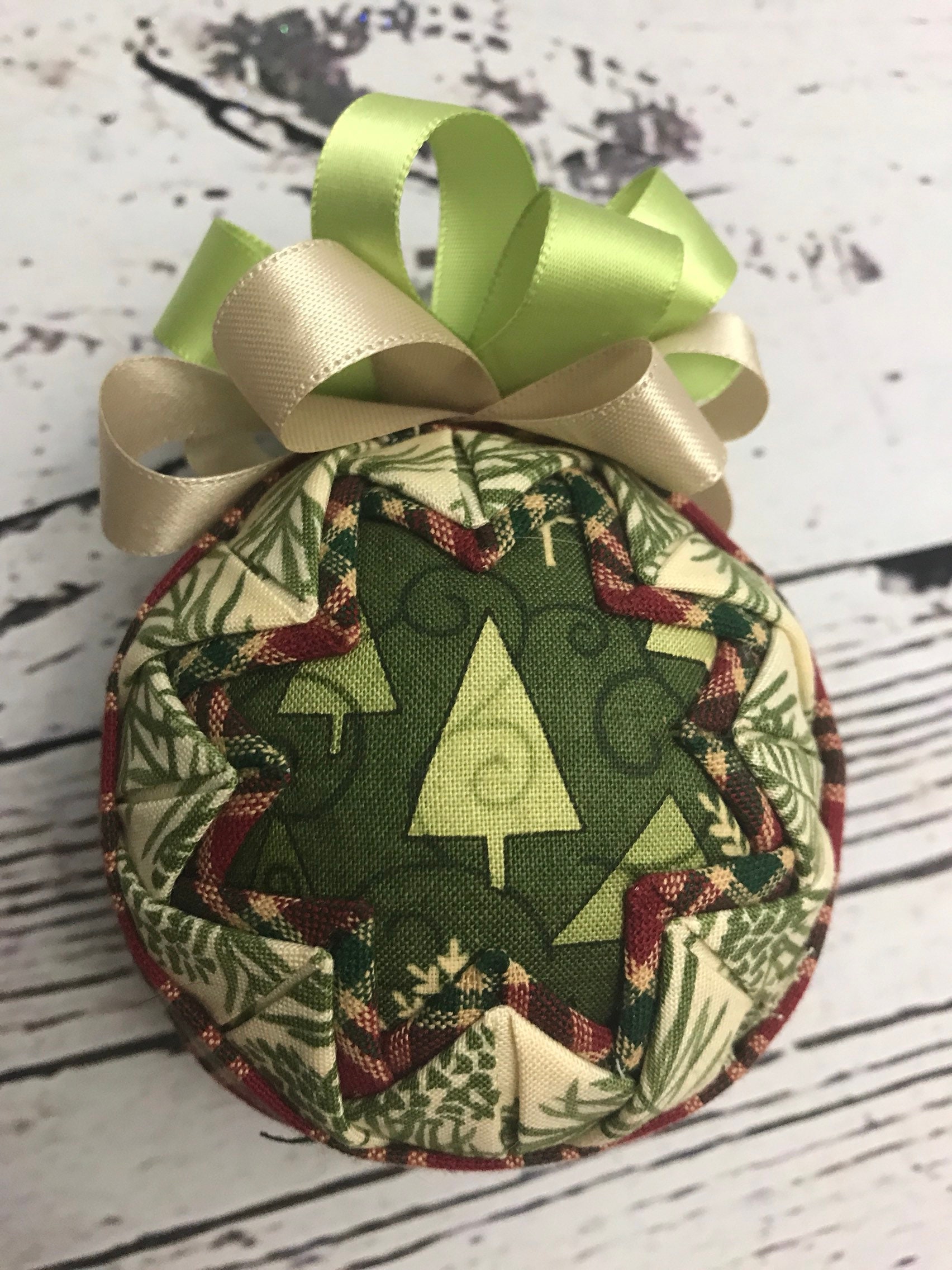 READY TO SHIP Christmas Tree in the Forest Holiday Quilted Etsy