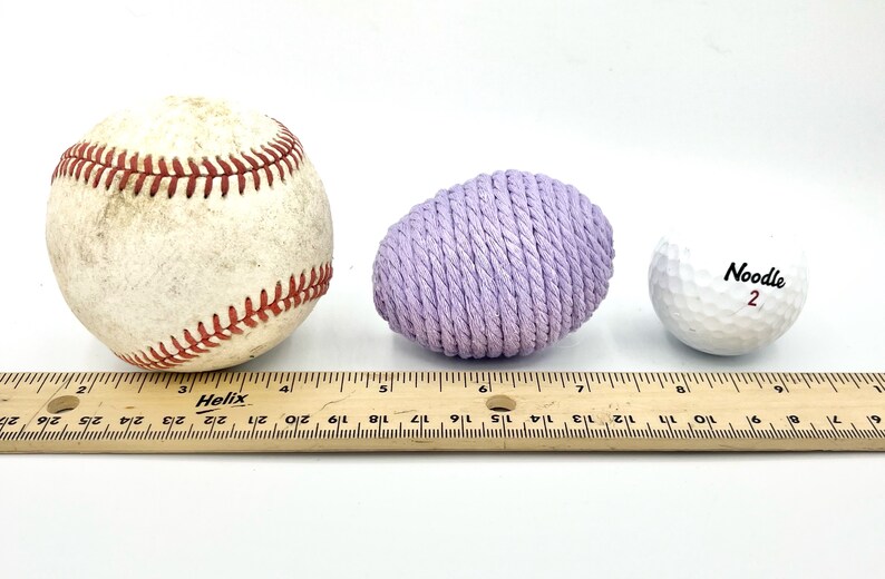 Lot de 8 œufs décoratifs de Pâques pastel, œufs emballés dans une corde en macramé, remplissage de bols de Pâques de la ferme, panier de printemps et décoration de vase image 10