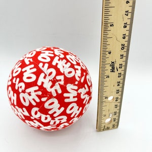 Ho Ho Ho Christmas decor balls, 4” fabric wrapped balls, holiday decoration, ornaments