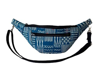 Macrame Fanny Pack for Women, Minimalist Bag, Belt Bag,  Blue Macrame, Hip Bag, Cross Body Bag, Gifts for Women, Gifts for Teens