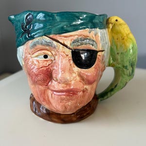 L & Sons Vintage Long John Toby Jug Reg No 813218 Bar Breweriana English Pottery