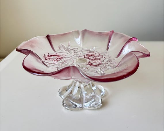 Vintage Walther Glas ( Germany ) Mikasa Rosella Crystal Cake