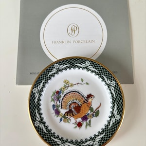 Franklin Porcelain USA Miniaturteller Der Größten Porzellanhäuser der Welt, Sammlerteller. Franklin Mint