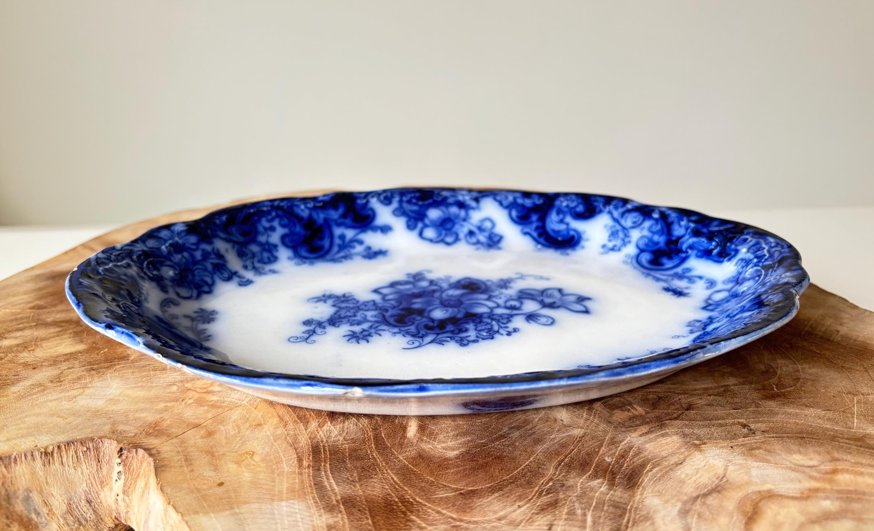 Very Rare C1891 Antique Alfred Meakin 'ormonde' Flow Blue 11 Very Rare C1891 Antique Alfred Meakin 'ormonde' Flow Blue 11