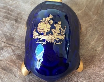 ヴィンテージ リモージュ フランス 磁器ミニチュア コバルトブルー