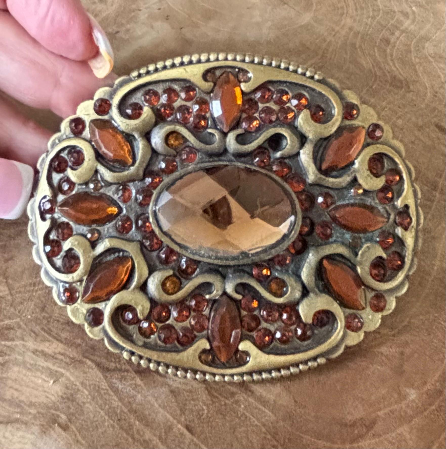 Orange Western Rhinestone Belt - Etsy