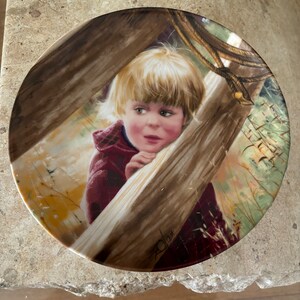 Vintage 1990 Limited Edition Donald Zolan &#39;Rodeo Girl&#39; zesde bord in collectie, nr. 281 D Pemberton & Oakes Collectors decoratief bord VS