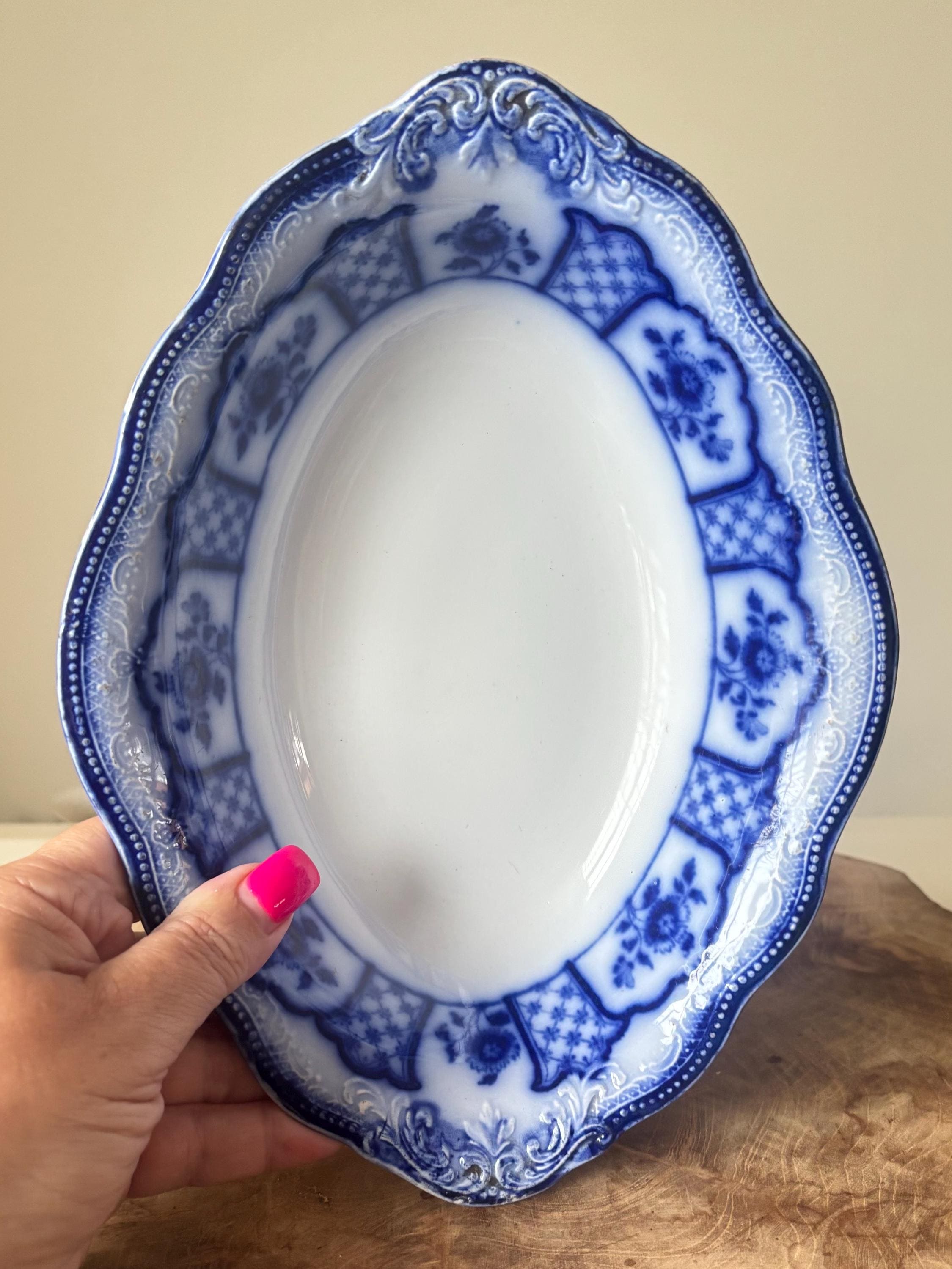 Grindley Flow Blue Platter - Etsy