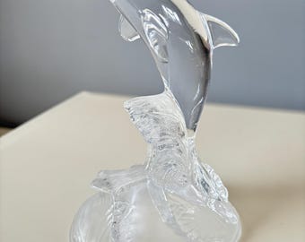 新品❣️美しい青CRYSTAL DARQUES DAUPHIN 新品❣️美しい青CRYSTAL