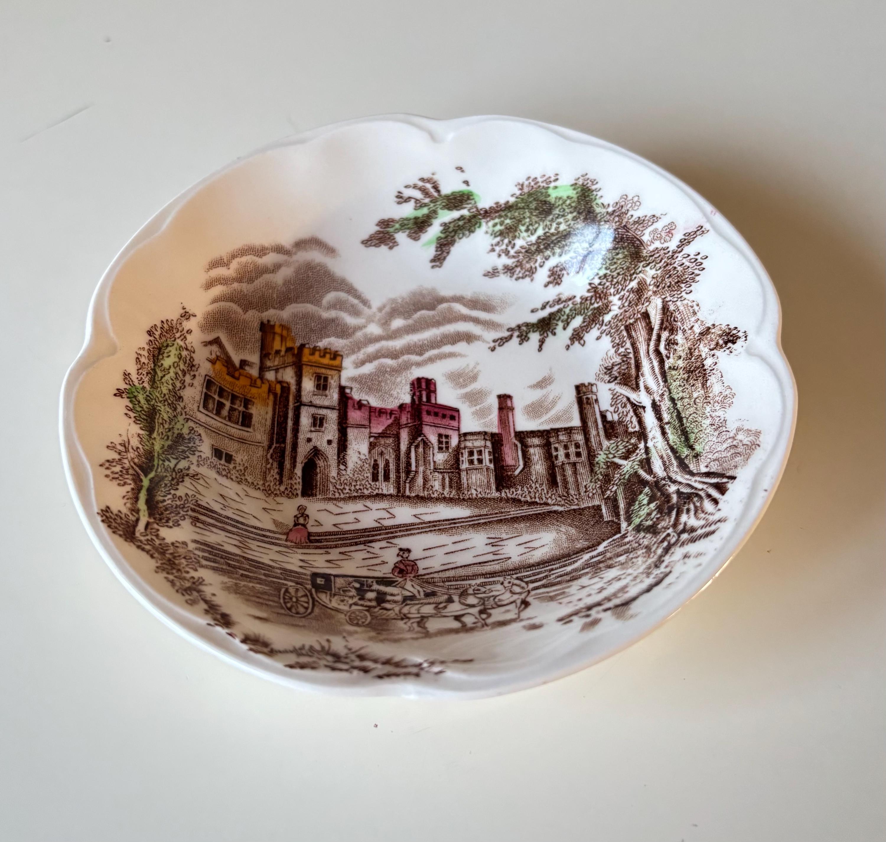 Rare C1930's Vintage Johnson Bros Brothers Fruit / Butter Dish