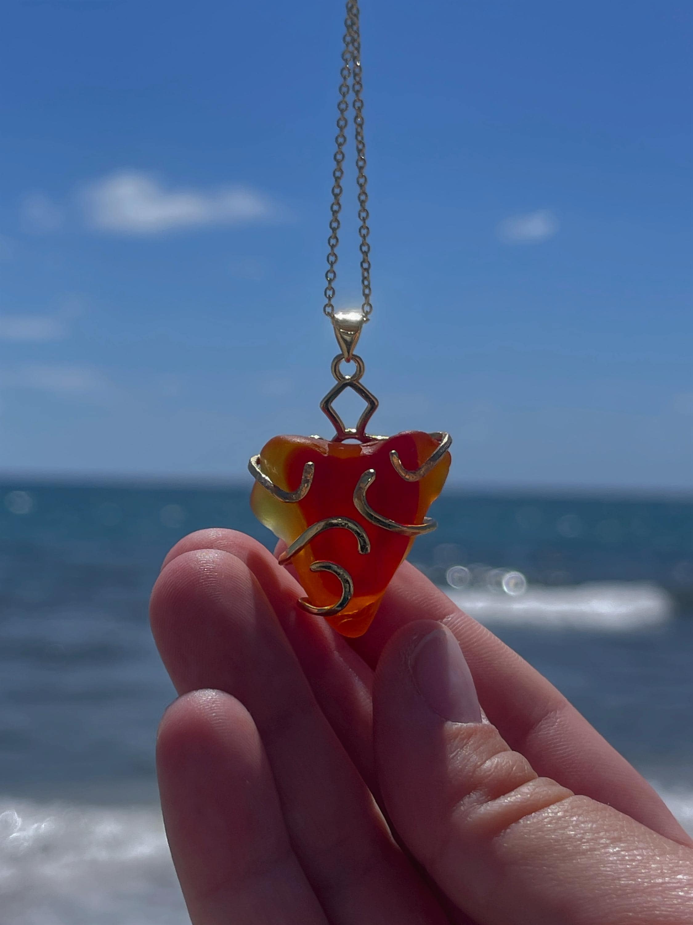 Collar de vidrio marino España