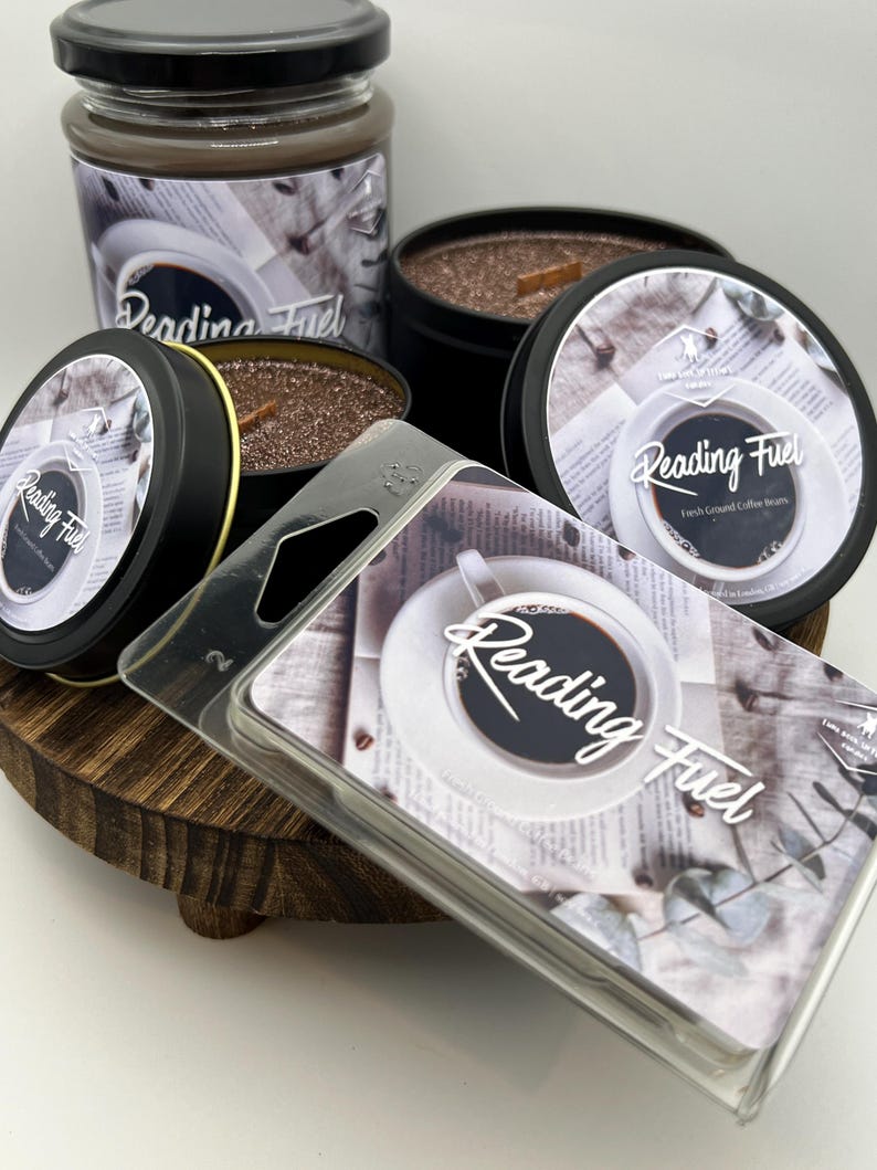 Reading Fuel Bookish Candle Bookish & Literary Inspired Wood Wick