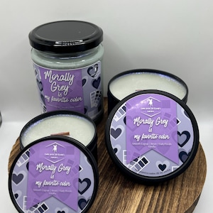 Morally Grey is my Favorite Color | Bookish Candles | Bookish & Literary Inspired | Wood Wick Candles | Handmade Candles