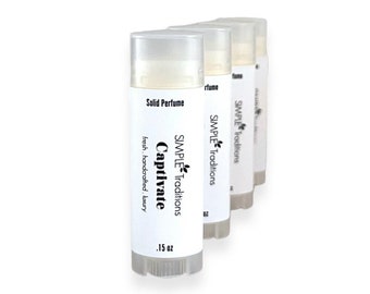 Captivate Solid Parfym: Bergamott, Jasmin, Patchouli, Vanilj (0,15 oz)
