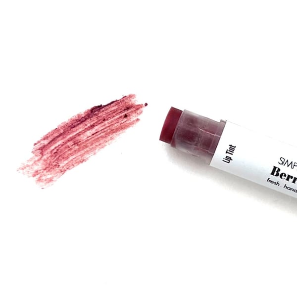 Lip Tint, Lip Tint Balm, Natural Rose Color Lip Tint, Berry Blush, Moisturizing, Natural Lip Care, Lip Color
