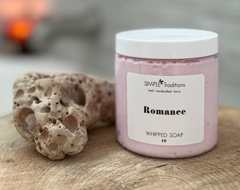 Romance Floral Scent Whipped Soap | Luxury Soap | Soap in a Jar | Vegan Whipped Soap | Gift for Her