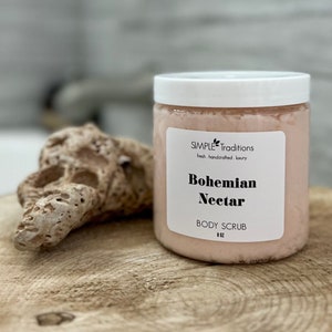 Bohemian Nectar Patchouli Exfoliating Soap Sugar Scrub Dry Skin Shaving Soap Body Scrub Unisex Scrub image 1
