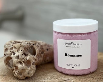 Romance Sugar Scrub | Violet | Gardenia | Jasmine | Exfoliating Soap | Body Scrub | Whipped Soap Scrub | Dry Skin | Exfoliate | Gift