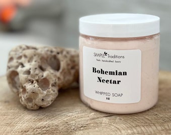 Boho Nectar vispad tvål: Patchouli och söt apelsin, vegansk