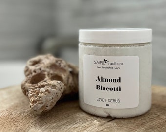 Almond Biscotti Sugar Scrub | Body Scrub | Exfoliating Scrub | Exfoliating Soap | Great for Shaving | Smooth Skin