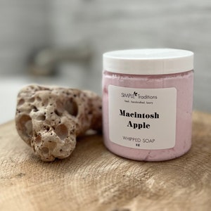 Macintosh Apple Whipped Soap: Vegan Fall Body Wash