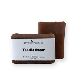 Vanilla Soap Bar Handcrafted Soap Artisan Soap Vegan Soap Olive Oil Soap Vegan Skincare image 1