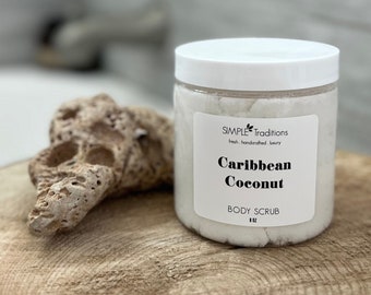 Karibisk kokossockerpeeling: Exfolierande tropisk kroppspeeling