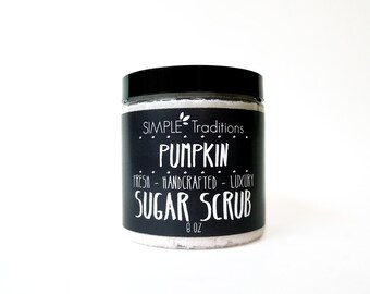 Pumpkin Scrub | Pumpkin Spice Sugar Scrub | Body Scrub | Exfoliating Soap | Exfoliating Whipped Soap | Great for Shaving | Dry Skin