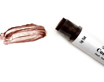 Coffee Break Lip Tint: Braune Cappuccino-Farbe, nährender Lippenbalsam