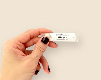 Ginger Lip Balm: Moisturizing Natural Lip Care - Beeswax & Chamomile Butter - Handmade Skincare Gift
